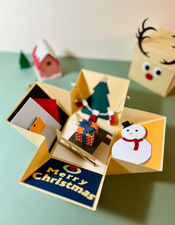 手作聖誕麋鹿禮物盒/材料包附教學影片