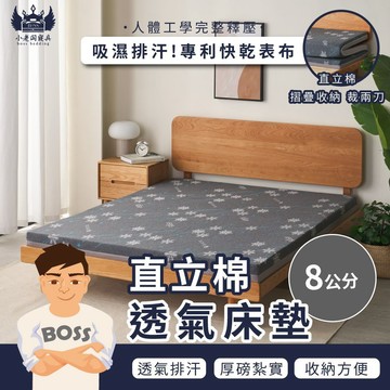 小老闆寢具【8CM 冰絲透氣床墊 灰雪花 升級A】床 床墊 三折床墊 折疊床墊 單人床墊 雙人床墊 宿舍床墊 學校床墊