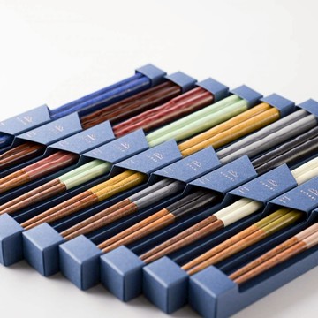 [快速出貨] 日本製 彩色釉面木筷