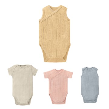 小獅王 辛巴 simba 透氣棉開襟包屁衣|圓領包屁衣(60cm~80cm)(短袖、無袖)(多款可選)