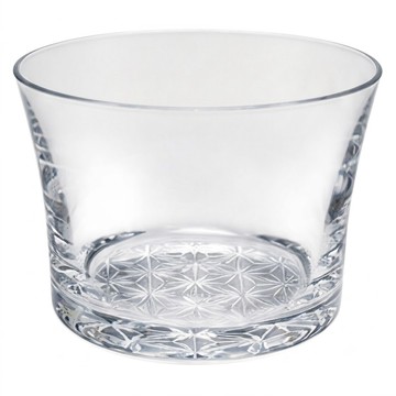 HIROTA GLASS 廣田硝子 FLARE 耐熱玻璃杯麻之葉 L  透明色  1個