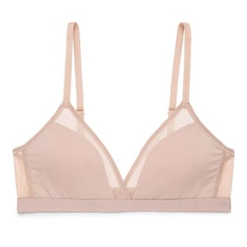 N出口冰絲光面美背無鋼圈超薄文胸大胸顯小夏季無痕細肩帶內衣