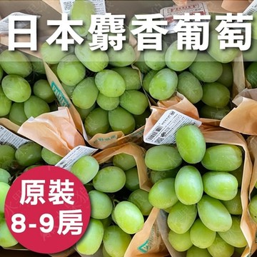 水果狼 日本長野/山梨麝香葡萄 8-9房 /5KG 原裝箱