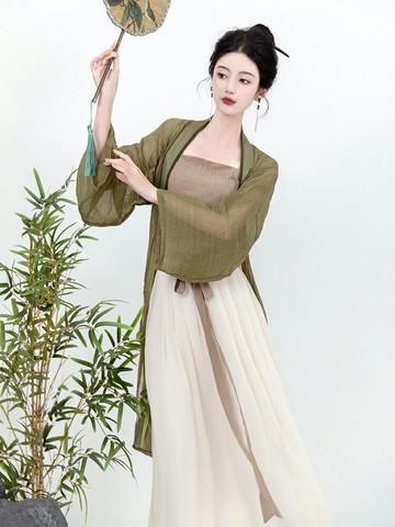 琳瑯記宋制復古超仙改良漢服女裝日常通勤裙三套裝漢元素古裝裙子