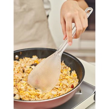 加長飯勺不粘鍋炒飯專用鏟子加大寬飯鏟米飯大號盛飯勺鏟透明5250