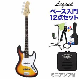 LEGEND レジェンド LJB-Z Tone Sunburst ベース 初心者12点セット