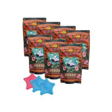 【愛家捷】泰厲害3D立體 花露水萬用清潔球 7袋送海星防堵過濾片3片 浴廁清潔劑 濃縮植物萃取 去汙去漬芬芳不刺激