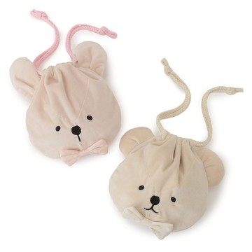 petit main 品牌旗艦店 原創角色柔軟束口袋 【日本直接出貨】