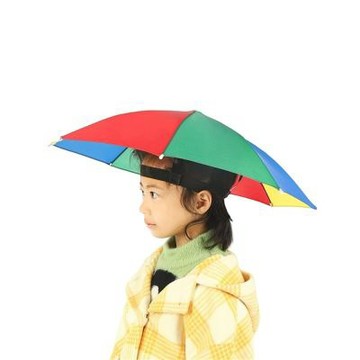 MoonDy 帽子傘 頭戴傘 雨傘 防雨防曬 頭戴式雨傘 帽傘 頭戴防曬遮陽傘 210
