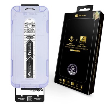 hoda【iPhone 16系列】AR抗反射抗藍光玻璃貼(附無塵艙貼膜神器) 德國萊因TÜV RPF20認證
