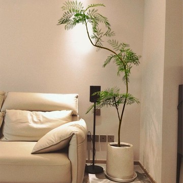 免運可開票 藍花楹仿真綠植高級輕奢室內客廳裝飾擺件仿生植物大型落地式盆栽【ppd6002】