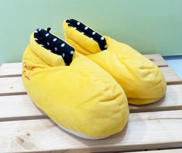 【震撼精品百貨】Micky Mouse_米奇/米妮 ~迪士尼造型室內絨毛拖鞋-米奇黃鞋子#53976