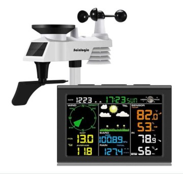 [3美國直購] 室外傳感器 Sainlogic Wireless Weather Station with Outdoor Sensor 8合1氣象站帶天氣預報