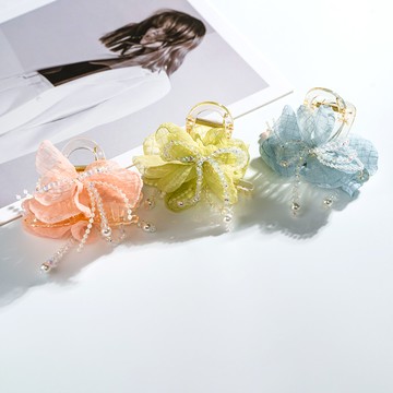 娟帶白邊髮夾(J052L0W000K) - JUJURY