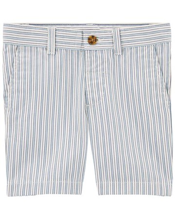 Toddler Striped Flat-Front Shorts