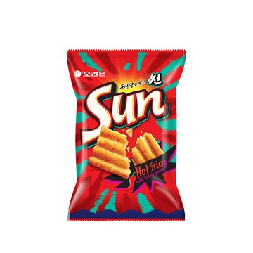 好麗友陽光波浪玉米脆片80g-香辣