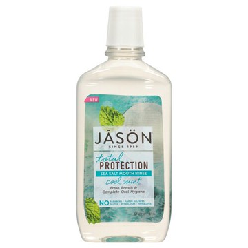 Jason Total Protection Sea Salt Mouth Rinse Cool Mint 16 fl oz