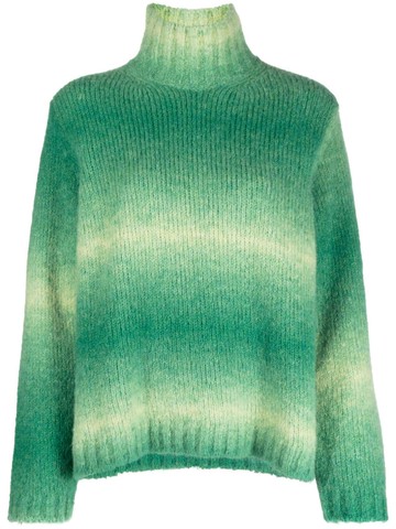 Woolrich - high-neck alpaca-blend jumper - women - Alpaca Wool/Polyamide - XL - Green
