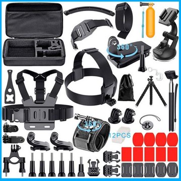 適用于gopro攝影套裝59合一運動相機配件山狗/insta360大疆相機等