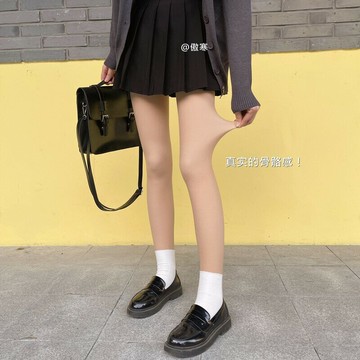諸暨傲寒光腿神器秋冬裸感超自然肉色雙層打底褲加絨加厚女連褲襪鑫弘-素時衣櫥