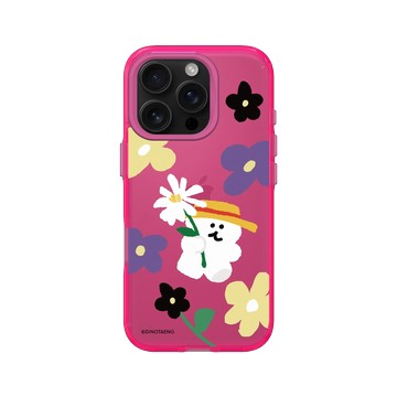 iPhone 16 Pro Clear 粉漾桃 - Dinotaeng - 花花 BOBO