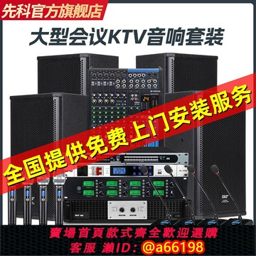 【台灣公司 可開發票】先科 高端大型會議室音響套裝KTV舞蹈房教室商店多功能廳商用音箱