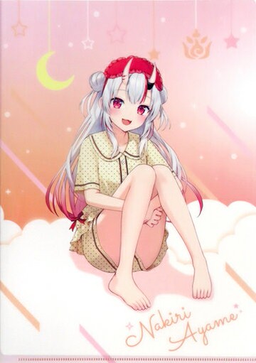 百鬼菖蒲(家居服)A4原創透明文件夾虛擬YouTuber全直播×明治推巧剋力活動明治全直播推巧剋力大作戰全家便利店限定對象商品購入特典