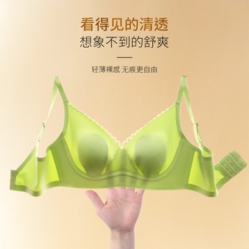 🚀虧本到貨🚀日本🇯🇵 秋乳膠兔耳朵杯性感蕾絲花邊無痕大胸顯小內衣輕薄透氣軟支撐文胸