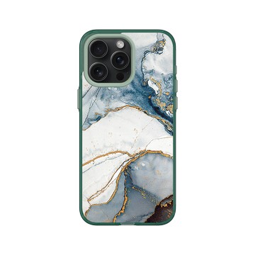 iPhone 15 Pro Max Clear 憂墨綠 - 石紋與渲染 / Marble & Dreamy Gradient - 破曉
