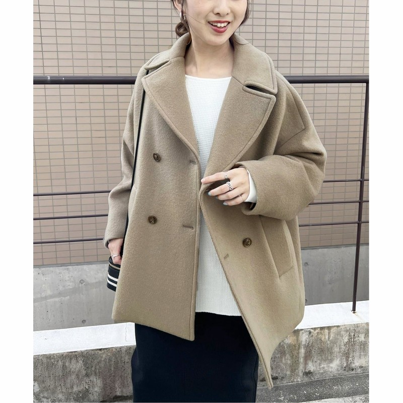 レディース スピック スパン Ticca ティッカ ショートピーコート グレーa フリー 通販 Lineポイント最大1 0 Get Lineショッピング
