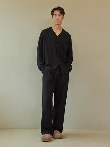 COZY PAJAMA SET_ebony black
