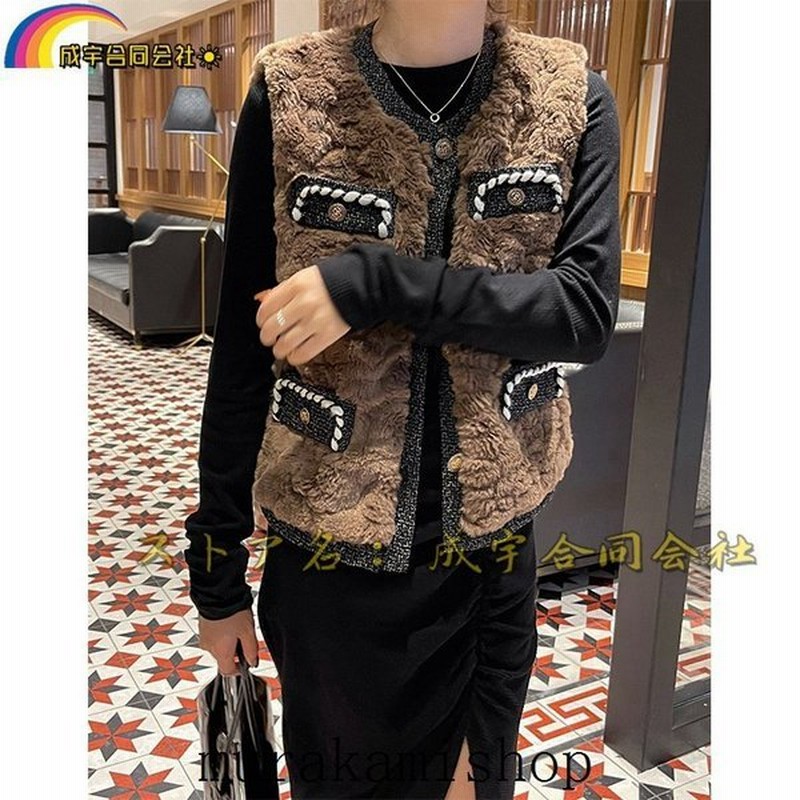 フェイクムートン チョッキ ボアベスト もこもこベスト レディース 前開き おしゃれ アウター 暖かい 冬物 防寒 毛皮ベスト 上着 ジャケット カジュアル 通勤 通販 Lineポイント最大0 5 Get Lineショッピング