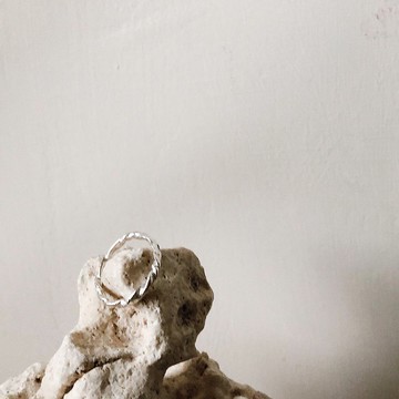 || chun x chun || × plant × 925純銀 捲捲細戒指