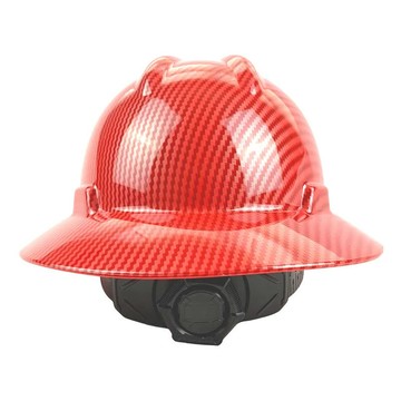 洛巴克碳纖維色工地安全帽男建筑施工遮陽防曬防撞帽大沿帽戶外320LPS 公司貨 快速寄出