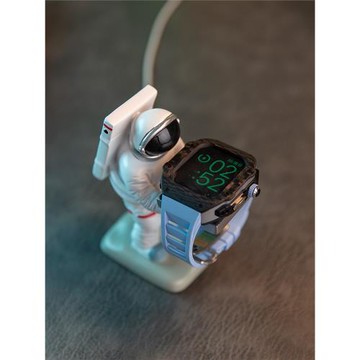充電支架適用applewatch蘋果手表iwatch充電底座太空人手表支架