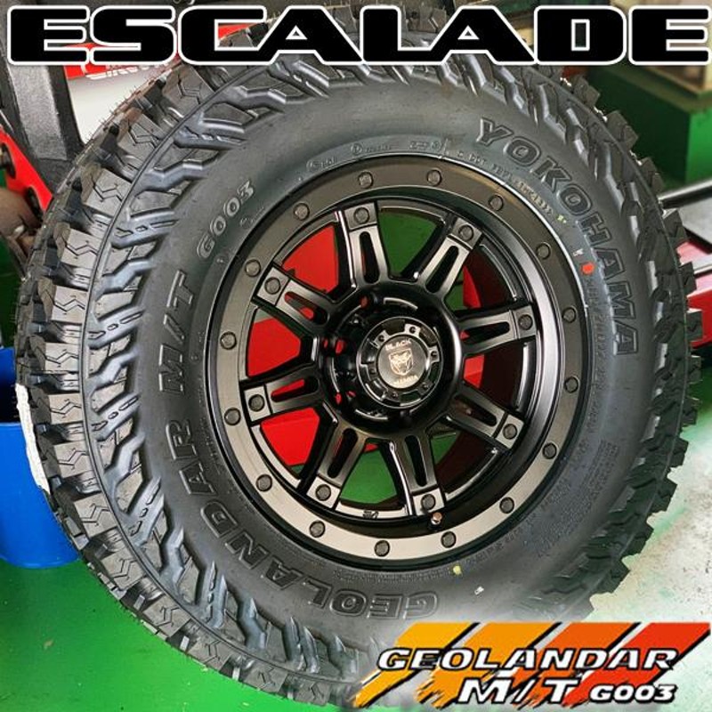 エスカレード 新品 17インチ タイヤホイールセット ヨコハマ ジオランダー MT G003 ブラックマンバ 265/65R17 265/70R17  285/70R17 | LINEショッピング