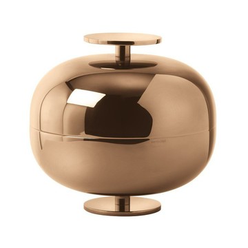 義大利Sambonet │Gio Ponti圓體擺飾品24cm-鍍玫瑰金