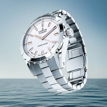 EDOX Grand Ocean 300米潛水機械錶-40mm E80140.3M.AIR