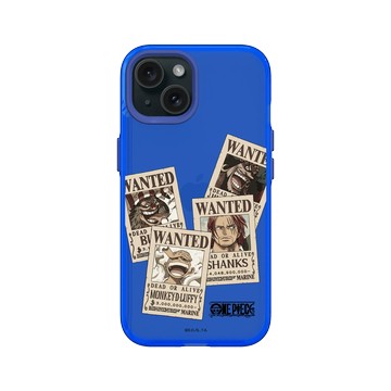 iPhone 15 Clear 激光藍 - 航海王 One Piece - 懸賞單系列 - 綜合款