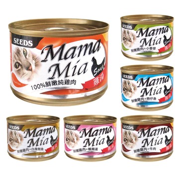 【蝦皮直營】SEEDS 惜時  MamaMia機能愛貓雞湯餐罐170g 多口味任選 罐頭 現貨