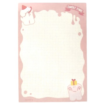 德德小品集 便條本 B5 SC2664G 250 x 173mm  甜心派對 粉色 + 白色  50張  1本