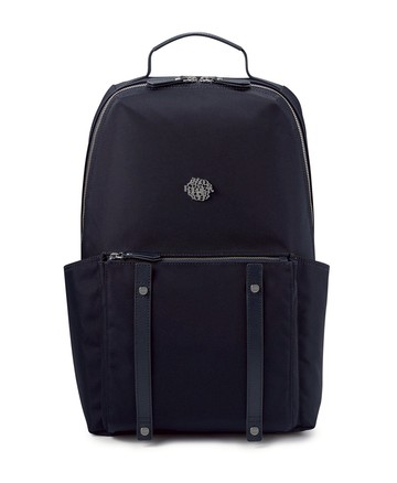 【PORTER INTERNATIONAL】DUKE 雙層後背包 11846-005(黑/深藍)