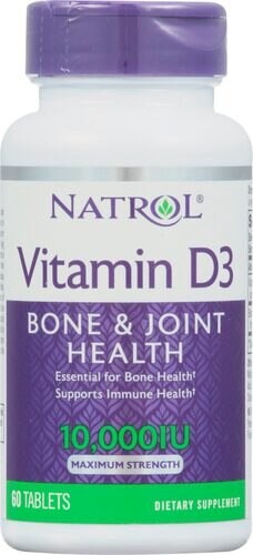 Natrol Vitamin D3 10000 IU - 60 Tablets