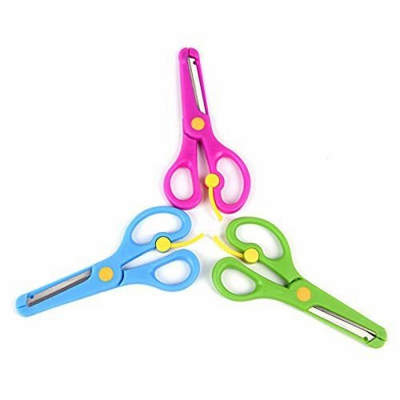 学校用はさみ 子供用はさみ こども ハサミ はじめて 安全 紙切り シェル付き 練習はさみ かわいい 手作りアルバム Diy道具 3本セット グリー 通販 Lineポイント最大0 5 Get Lineショッピング