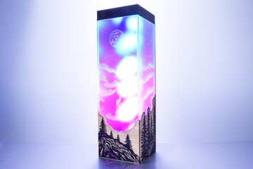 北極光 LED 燈 – 模擬極光變幻光暈，氛圍感桌面擺飾