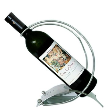 包郵弧形不銹鋼紅酒架葡萄酒架創意吧臺酒架歐式可提倒酒架酒具