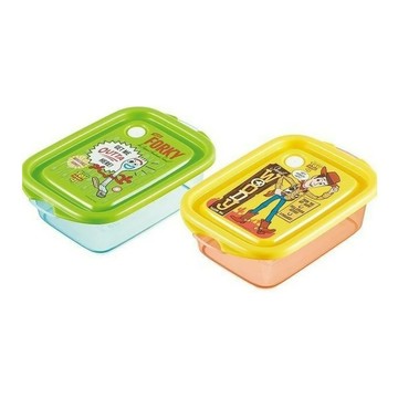 Skater 玩具總動員塑膠保鮮盒  1個容器 + 1個蓋子  2個