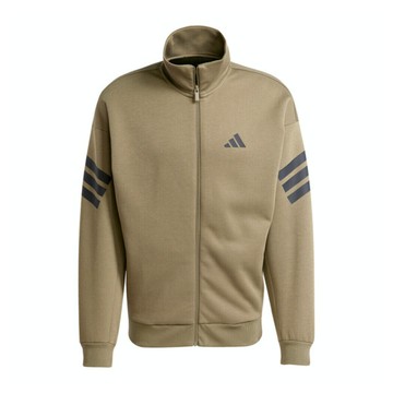 Adidas M FI 3S TT JD4887 男 立領外套 運動外套 休閒穿搭 橄欖綠