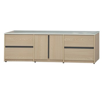 文創集 伊斯5尺四抽開門電視櫃-150x40x52cm免組
