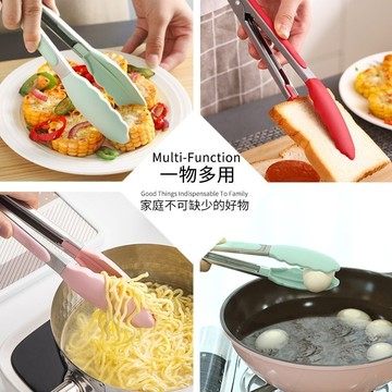 臺灣-出貨🔥【新款熱銷】多功能硅膠烤夾精緻配色烤、炒、防燙廚房必備神器 7UGC